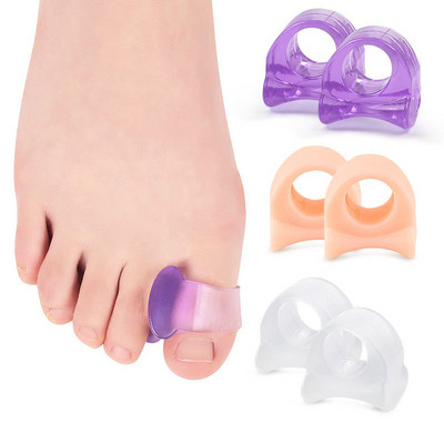 2pcs=1 ζεύγος Silicone Toe Corrector Gel Protector Finger Separator Orthopedic Products Hallux Valgus Pedicure Foot Care Hall