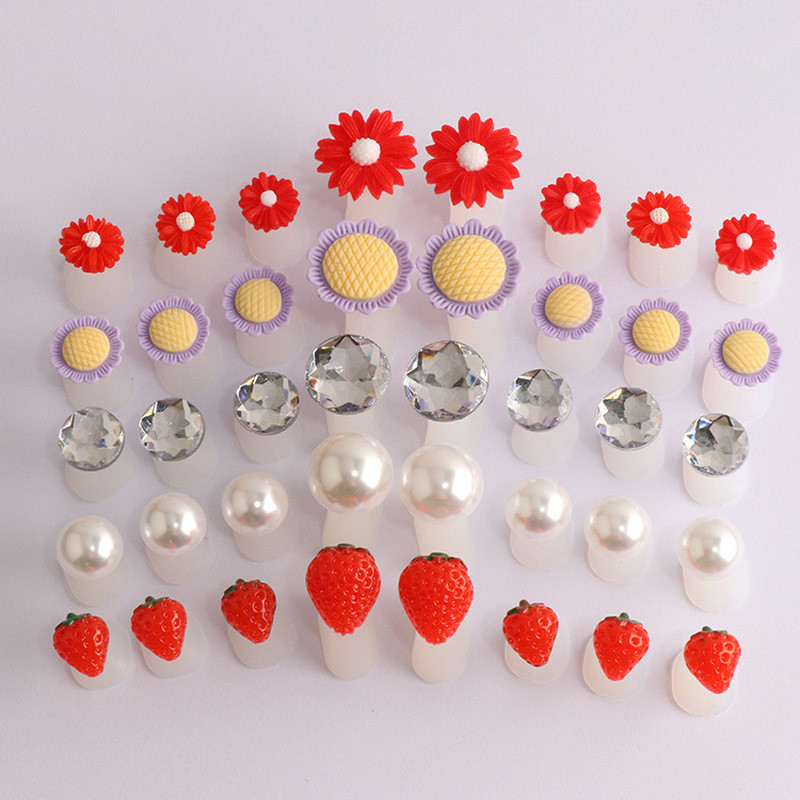 8pcs/Lot Mekani silikonski odvajač za nožne prste Oblik za pregradu za prste Manikura Pedikura Njega Nail Art Držač za cvijeće Dodatak