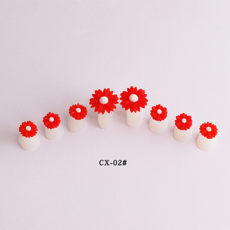 8pcs/Lot Mekani silikonski odvajač za nožne prste Oblik za pregradu za prste Manikura Pedikura Njega Nail Art Držač za cvijeće Dodatak