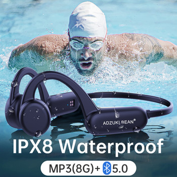 TWS Bone Conduction IPX8 Αδιάβροχα ακουστικά με μικρόφωνο Bluetooth Ασύρματο ακουστικό Αθλητικά υψηλής ποιότητας ακουστικά για smartphone