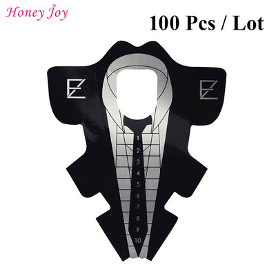 50 бр./100 бр. Pro Square/Rhombus/Stiletto Най-дълга форма за нокти Акрилни нокти UV гел Ръководна форма за удължаване на ноктите Самозалепващ се стикер