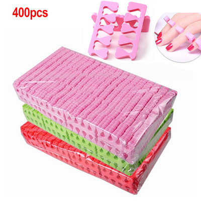 BIUTEE 100/400db Nail Art Lábujjak Elválasztók Szivacs Puha UV Gél Lakk Eszközök Ujjak Lábok Manikűr Pendikűr Szalon Manikűr Eszközök