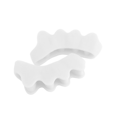 1 pora nagų pirštų skirtuvų silikoninių pėdų pirštų atskyrimo priemonių, lanksčios buniono korektorius tiesintuvo pirštų tarpiklio pėdų priežiūros priemonė