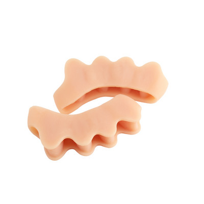 1 pora nagų pirštų skirtuvų silikoninių pėdų pirštų atskyrimo priemonių, lanksčios buniono korektorius tiesintuvo pirštų tarpiklio pėdų priežiūros priemonė