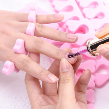 Απαλό ροζ 100 τμχ Διαχωριστικά δακτύλων δακτύλων Μανικιούρ Πεντικιούρ Περιποίηση ποδιών Συμπιεσμένο σφουγγάρι Εργαλεία νυχιών τέχνης Κατάλληλα για άνδρες και γυναίκες