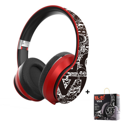 Nove modne Graffiti slušalice Bluetooth 5.0 slušalice Bežične slušalice Slušalice za telefon IOS Android PC Podrška Žičani TF FM