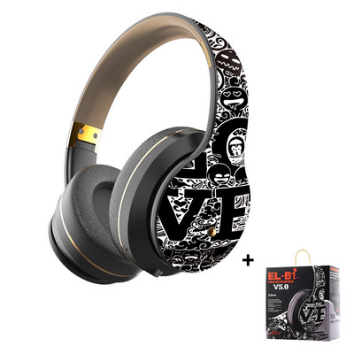 Nove modne Graffiti slušalice Bluetooth 5.0 slušalice Bežične slušalice Slušalice za telefon IOS Android PC Podrška Žičani TF FM