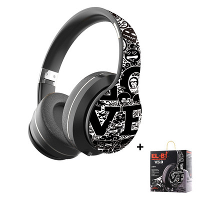 Nove modne Graffiti slušalice Bluetooth 5.0 slušalice Bežične slušalice Slušalice za telefon IOS Android PC Podrška Žičani TF FM