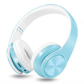 Noua sosire Macaron Colors Audio stereo Mp3 Căști Bluetooth Căști fără fir Suport pentru căști Card SD cu microfon Redare 20 de ore