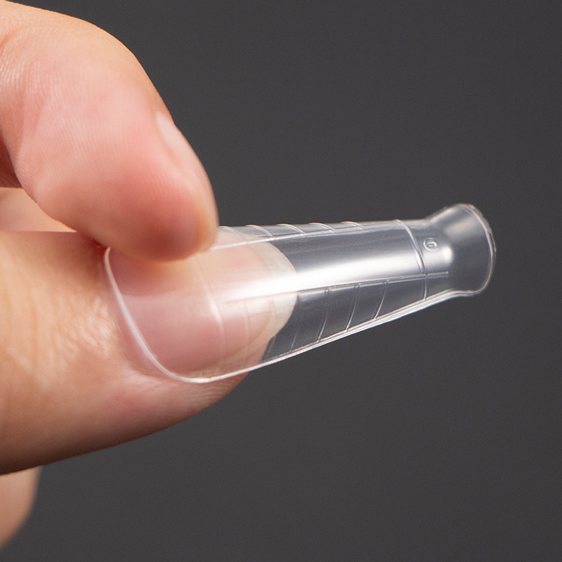 120Pcs Plastični oblik Lažni vrhovi za nokte za produljenje kalupa za nokte Gornji oblici za izgradnju UV gela za poli gel za nokte Qiuck kalup za produljenje