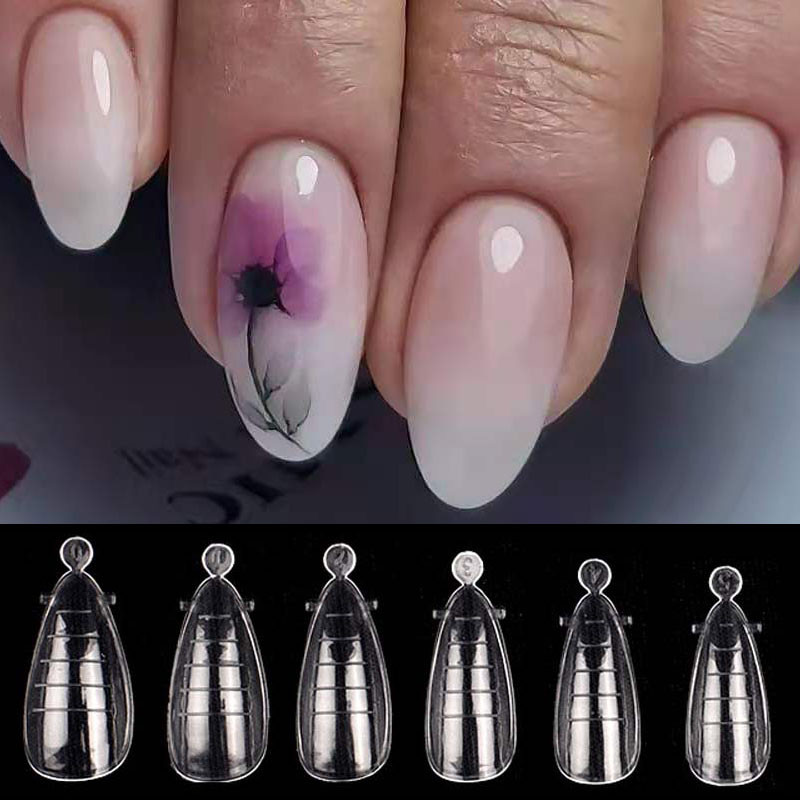 Kutija od 120 komada Dvostruki oblici za nokte Kalupi za produžetke Brza izgradnja Poli UV gel gornji oblici za vrhove Almond Lijes Višekratni gornji oblici za višekratnu upotrebu