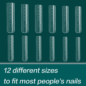 FILI горни форми за бързо изграждане на фалшиви нокти за маникюр, акрилни форми за удължаване на нокти за UV гел, горни форми за върхове, двойни форми