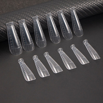 FILI горни форми за бързо изграждане на фалшиви нокти за маникюр, акрилни форми за удължаване на нокти за UV гел, горни форми за върхове, двойни форми