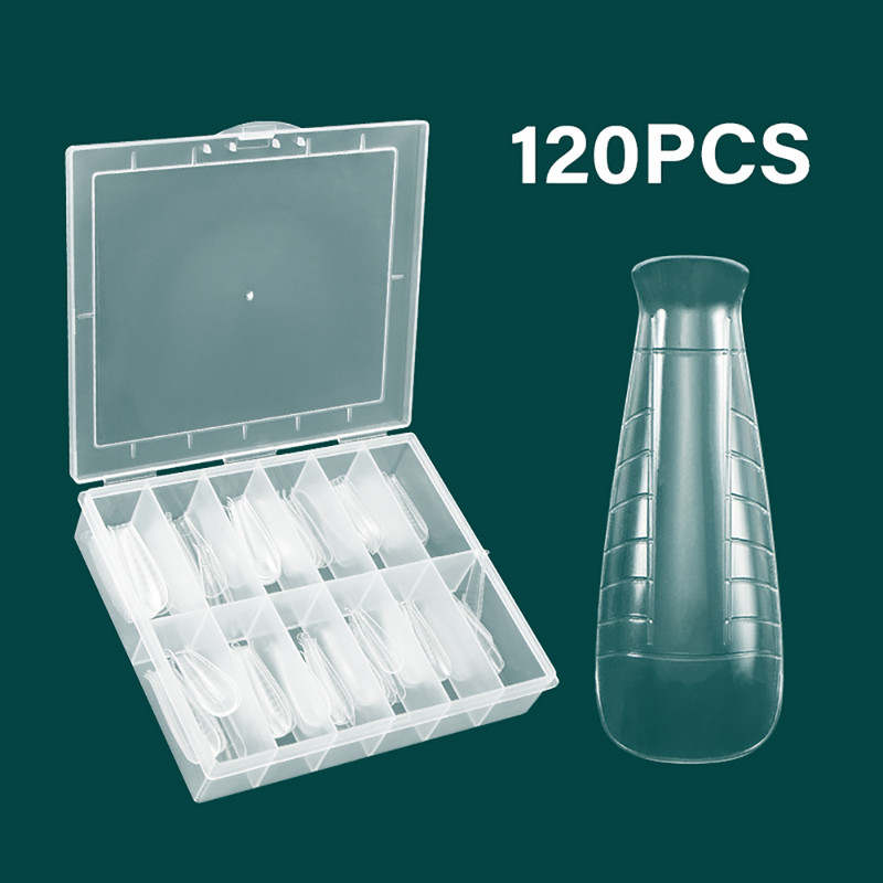 FILI gornji oblici za brzu izgradnju umjetnih savjeta za manikuru noktiju Akrilni kalupi za nadogradnju noktiju za UV gel vrhnje vrhova kalupa Dvostruki oblici