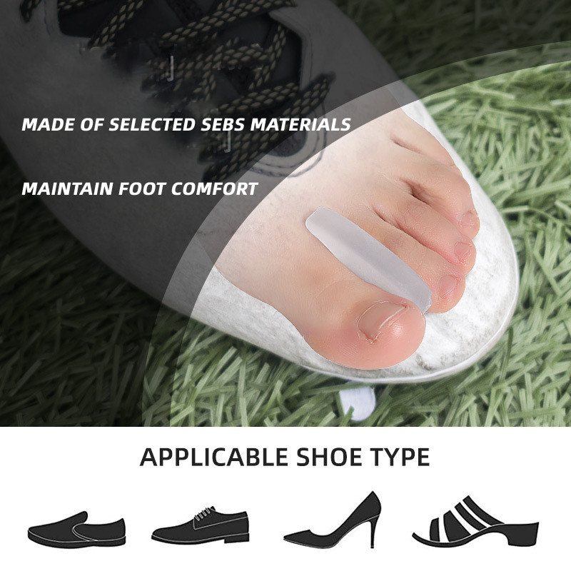 4 komada = 2 para Silikonski odvajači nožnih prstiju Adjuster čukljeva kosti Hallux Valgus korektor Alati za njegu stopala Odstojnik za palac Štitnik