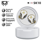 KZ SK10 True juhtmevabad kõrvaklapid Bluetoothiga ühilduvad 5.2 hübriidtehnoloogia puutetundlik juhtimine, mürasummutavad kõrvaklapid kõrvaklapid