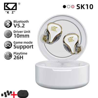 KZ SK10 True juhtmevabad kõrvaklapid Bluetoothiga ühilduvad 5.2 hübriidtehnoloogia puutetundlik juhtimine, mürasummutavad kõrvaklapid kõrvaklapid