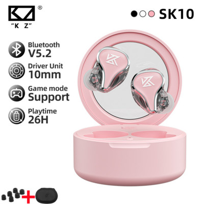 KZ SK10 True juhtmevabad kõrvaklapid Bluetoothiga ühilduvad 5.2 hübriidtehnoloogia puutetundlik juhtimine, mürasummutavad kõrvaklapid kõrvaklapid