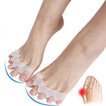 2 τμχ/σετ Σιλικόνη Gel Silicone Thumb Corrector Bunion Toe Protector Separator Hallux Valgus Finger Straightener Foot Care Relief Pads