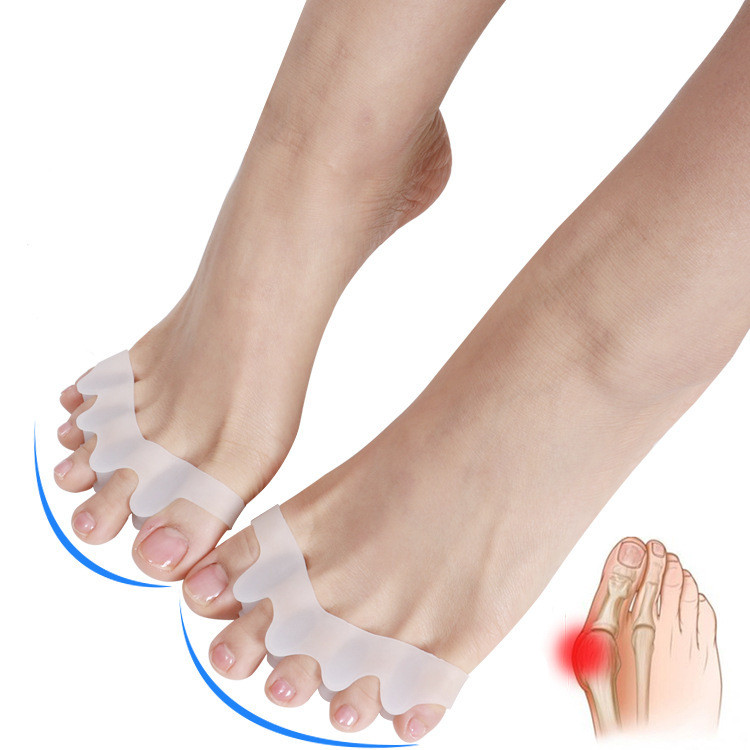 2 buc/set Gel siliconic Corector pentru degetul mare Protector pentru degetele de la picioare Separator Hallux Valgus Îndreptarea degetelor Tampoane pentru îngrijirea picioarelor