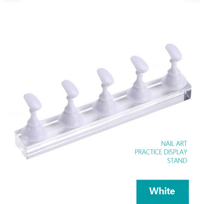 5 komada umjetnih savjeta za nokte Stalak za prikaz šahovske ploče Magnetski držač za vježbu Set lakova za gel u boji Stalak za prikaz