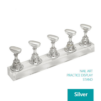 5 komada umjetnih savjeta za nokte Stalak za prikaz šahovske ploče Magnetski držač za vježbu Set lakova za gel u boji Stalak za prikaz