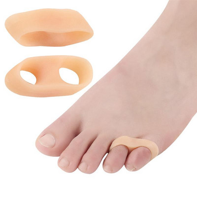 1 par Kapmore odvajač za prste 2 rupe Silikonski mekani elastični odstojnik za prste Ispravljač za prste Nokti Odvajač za prste za odrasle