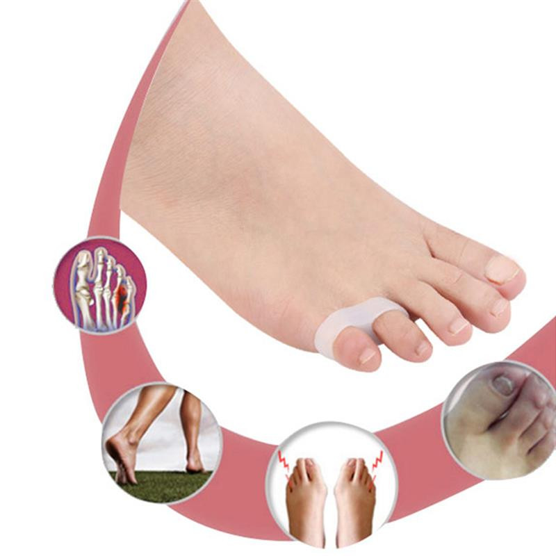 1 par Kapmore odvajač za prste 2 rupe Silikonski mekani elastični odstojnik za prste Ispravljač za prste Nokti Odvajač za prste za odrasle