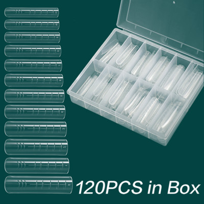 FILI 144/120 DB Kettős formájú Nail Poly UV Nails Gel System átlátszó újrafelhasználható barkács körömhosszabbító forma Gyors építő köröm felső forma