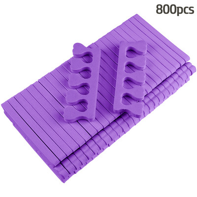 Set odvajača za prste za pedikuru od 800 KOM. Bulk Nail Art odvajači za prste Meka pjena za rastezanje nožnih prstiju za opuštajuće držanje za prste i prste