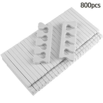 Set odvajača za prste za pedikuru od 800 KOM. Bulk Nail Art odvajači za prste Meka pjena za rastezanje nožnih prstiju za opuštajuće držanje za prste i prste