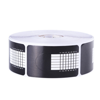 500 komada Obrasci za nadogradnju noktiju Gel za nadogradnju noktiju Manikura Francuski dizajn Gornja šablona Naljepnica za izradu rola Nail Art LA941-3