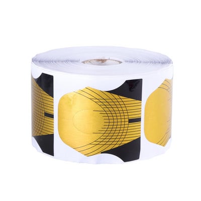 500 komada Obrasci za nadogradnju noktiju Gel za nadogradnju noktiju Manikura Francuski dizajn Gornja šablona Naljepnica za izradu rola Nail Art LA941-3