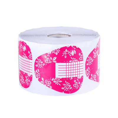 500 komada Obrasci za nadogradnju noktiju Gel za nadogradnju noktiju Manikura Francuski dizajn Gornja šablona Naljepnica za izradu rola Nail Art LA941-3