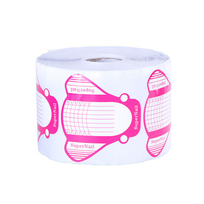 500 komada Obrasci za nadogradnju noktiju Gel za nadogradnju noktiju Manikura Francuski dizajn Gornja šablona Naljepnica za izradu rola Nail Art LA941-3