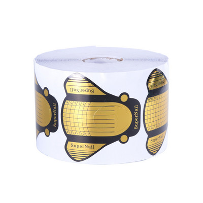 500 komada Obrasci za nadogradnju noktiju Gel za nadogradnju noktiju Manikura Francuski dizajn Gornja šablona Naljepnica za izradu rola Nail Art LA941-3