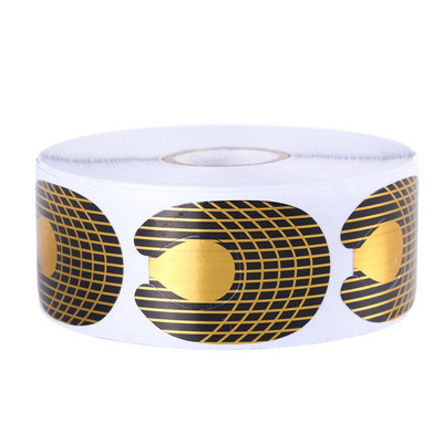 500 komada Obrasci za nadogradnju noktiju Gel za nadogradnju noktiju Manikura Francuski dizajn Gornja šablona Naljepnica za izradu rola Nail Art LA941-3