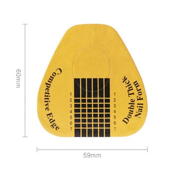 100 бр./компл. Форми за удължаване на ноктите Стикери Държач за гел Акрилни накрайници Инструменти за удължаване на мухъл за френски нокти Лазерна пеперуда