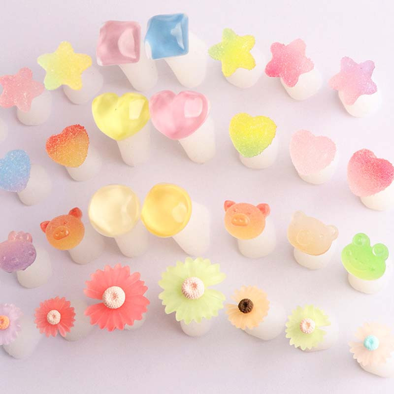 8db Candy szilikon lábujj elválasztó láb ujjelválasztó forma manikűr pedikűr ápoló köröm művészet százszorszép virágtartó tartozék