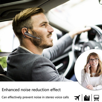 10H Bluetooth Handsfree Бизнес слушалки Безжични слушалки Единични хендсфри за шофиране HD разговор Слушалки Микрофон Слушалки