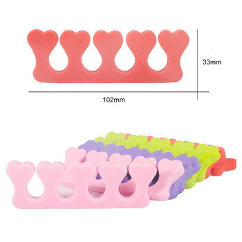 100 бр./Опаковка Професионално изкуство за нокти Разделители за пръсти Пръсти Крака Гъба Мек гел UV Инструменти за красота Лак Маникюр Педикюр Разделител