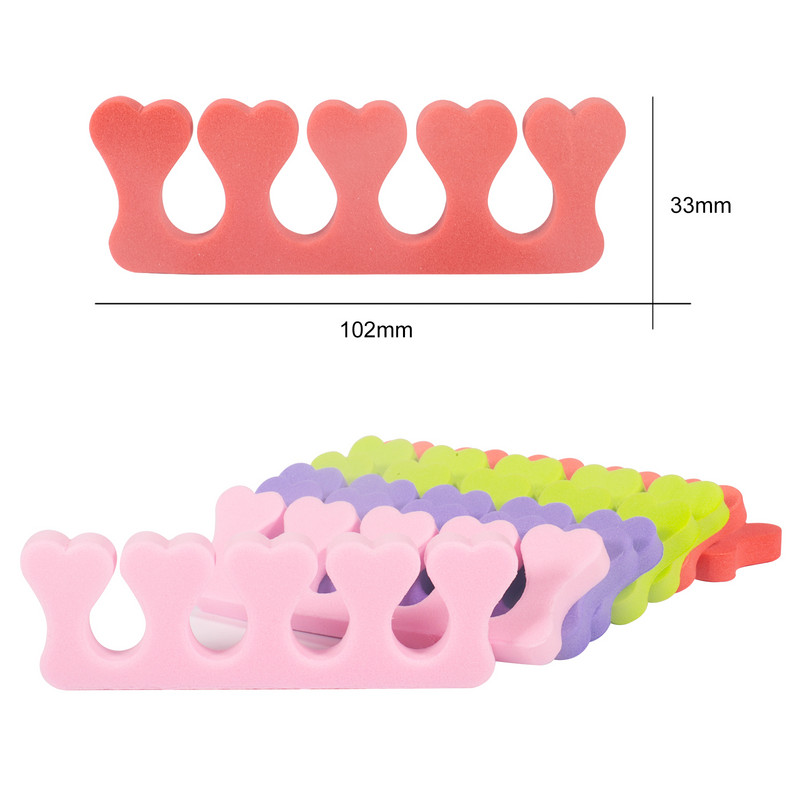 100 kom/pakiranje Profesionalni Nail Art Razdjelnici prstiju Prsti Stopala Spužva Mekani gel UV Alati za uljepšavanje Lak za manikuru Pedikura Razdjelnik