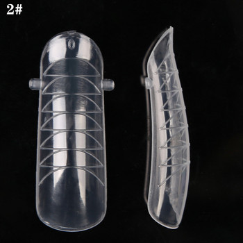 120 τμχ Building Mold Nail Tips Διπλής μορφής Πλαστικά Ψεύτικα Νύχια Επαναχρησιμοποιήσιμα Εργαλείο Πλήρες κάλυμμα Επέκταση νυχιών για πολλαπλό σχήμα νυχιών