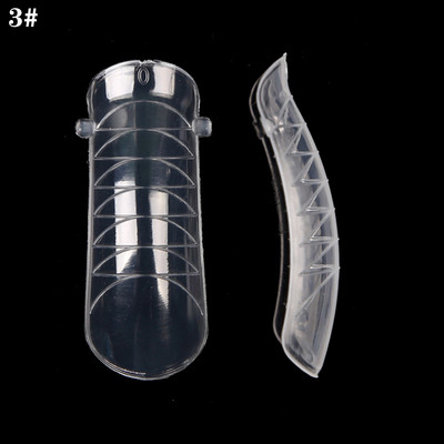 120 komada kalupa za ugradnju savjeta za nokte dvostrukog oblika, plastični lažni lažni nokti Alat za višekratnu upotrebu Puno pokrivanje ekstenzija noktiju za više oblika noktiju