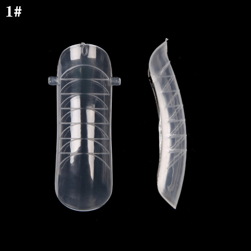 120 komada kalupa za ugradnju savjeta za nokte dvostrukog oblika, plastični lažni lažni nokti Alat za višekratnu upotrebu Puno pokrivanje ekstenzija noktiju za više oblika noktiju
