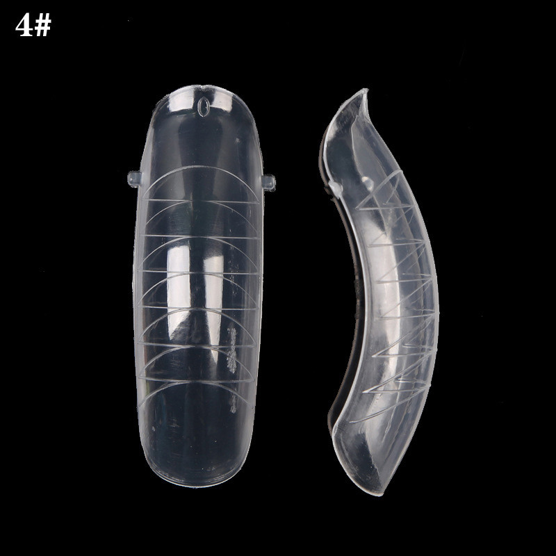 120 komada kalupa za ugradnju savjeta za nokte dvostrukog oblika, plastični lažni lažni nokti Alat za višekratnu upotrebu Puno pokrivanje ekstenzija noktiju za više oblika noktiju