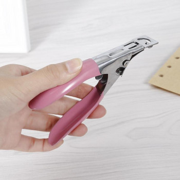 Професионална многоцветна лилава ножица за нокти от неръждаема стомана, маникюр, акрилен UV гел, фалшиви връхчета, резачка за нокти