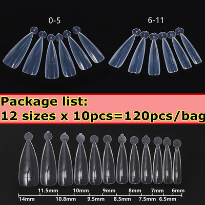 Greiti pelėsių antgaliai Dviejų formų pirštų nagų dailė UV polietileno nagų gelis skaidrus statybinis pelėsis netikrų nagų galiukai pirštų priauginimas netikras antgalis