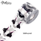 ANGNYA 500 komada profesionalnih sivih savjeta za oblikovanje noktiju Nail Art Guide Extension Francuski DIY alat Akrilni UV gel alat za nail art S045