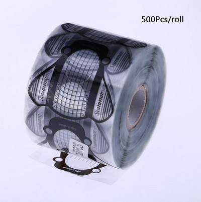 ANGNYA 500 komada profesionalnih sivih savjeta za oblikovanje noktiju Nail Art Guide Extension Francuski DIY alat Akrilni UV gel alat za nail art S045